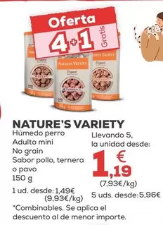 Nature's Variety - Humedo Perro Adulto Mini No Grain Sabor Pollo
