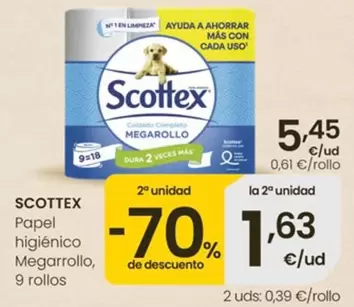 Scottex - Papel Higienico Megarrollo