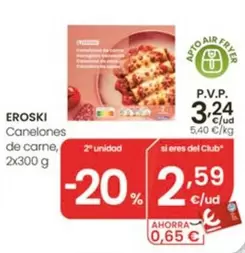 Eroski - Canelones De Carne