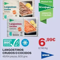El Corte Inglés - Langostinos Crudos O Cocidos