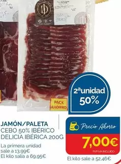 Jamón/Paleta Cebo 50% Ibérico