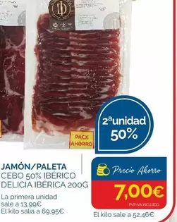 Jamón/ Paleta Cebo 50% Ierico Delicia Iberica