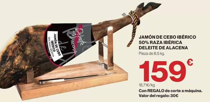 Deleite De Alacena - Jamón De Cebo Ibérico 50% Raza Ibérica