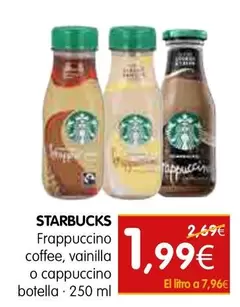 Starbucks - Frappucino Coffee Vainilla O Cappuccino