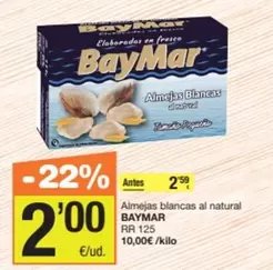 Conservas Baymar - Almejas Blancas Al Natural