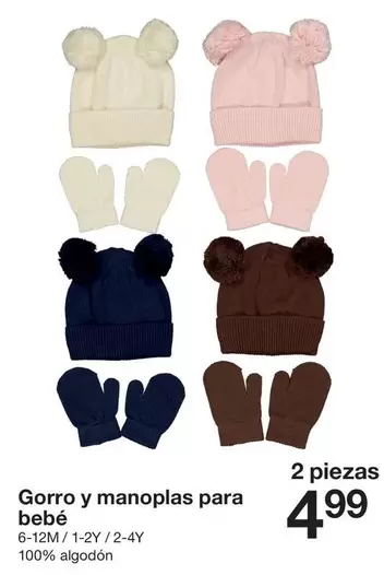 Bebé - Gorro Y Manoplas Para