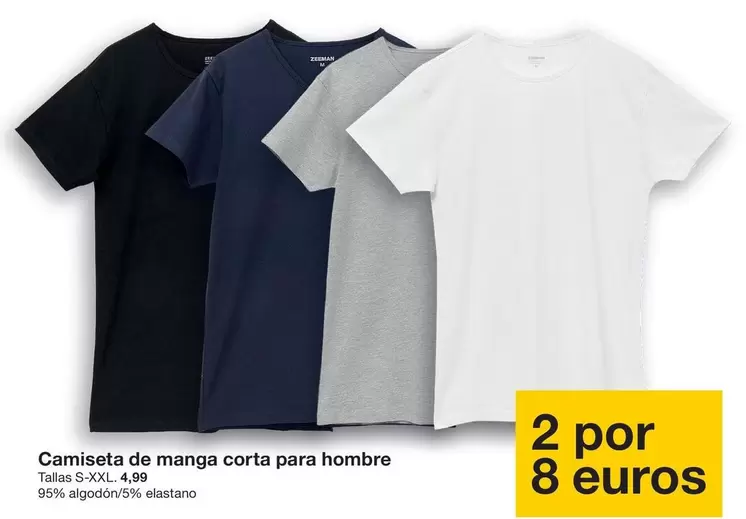 Camiseta De Manga Corta Para Hombre