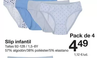Slip Infantil