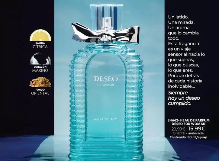 Cristian Lay - Deseo For Woman Eau De Parfum
