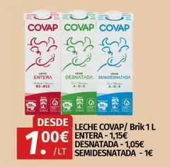 Covap - Leche Entera/Desnatada/Semidesnatada Brik