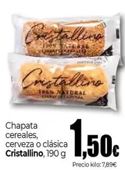 Cristalinas - Chapata Cereales Cerveza O Clasica