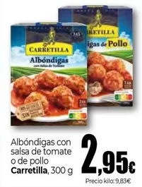 Carretilla - Albóndigas Con Salsa De Tomate O De Pollo