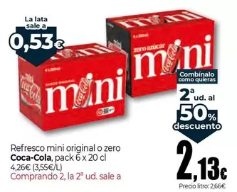Coca-Cola - Refresco Mini Original O Zero