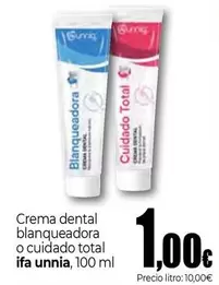 Ifa Unnia - Crema Dental Blanqueadora O Cudado Total