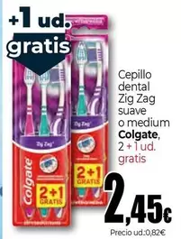 Colgate - Cepillo Dental Zig Zag Suave O Medium