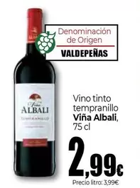 Viña Albali - Vino Tinto Tempranillo