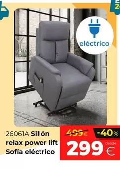 Sillón Relax Power Lift Sofía Eléctrico