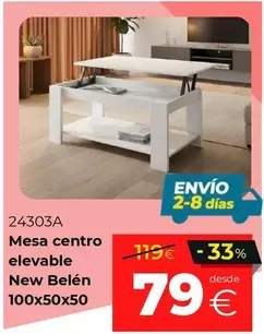Mesa Centro Elevable New Belén