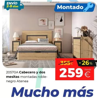 Cabecero Y Dos Mesitas