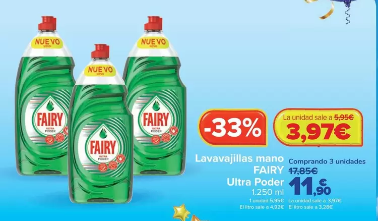 Fairy - Lavavajillas Mano Ultra Poder
