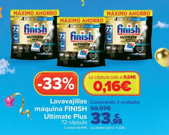 Finish - Lavavajillas Máquina Ultimate Plus