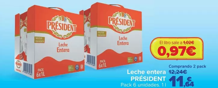 Président - Leche Entera