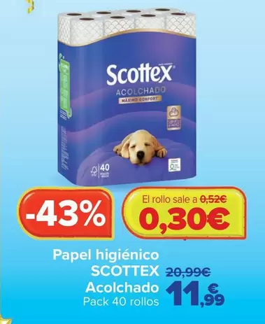 Scottex - Papel Higiénico Acolchado