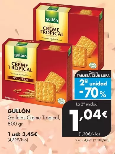 Gullón - Galletas Creme Tropical
