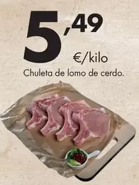 Chuleta De Lomo De Cerdo