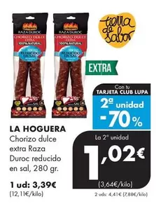 La Hoguera - Chorizo Dulce Extra Raza Duroc Reducido En Sal