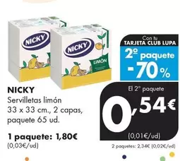 Nicky - Servilletas Limón