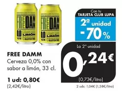 Free Damm - Cerveza 0,0% Con Sabor A Limón