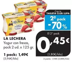 La Lechera - Yogur Con Fresas