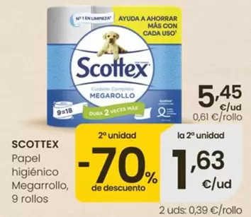 Scottex - Papel Higienico Megarrollo