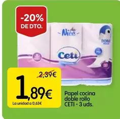 Ceti - Papel Cocina Doble Rollo