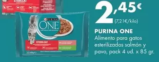 Purina One - Alimento Para Gatos Esterilizados Salmón Y Pavo
