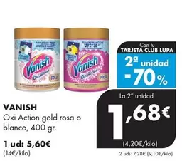 Vanish - Oxi Action Gold Rosa O Blanco