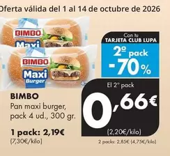 Bimbo - Pan Maxi Burger