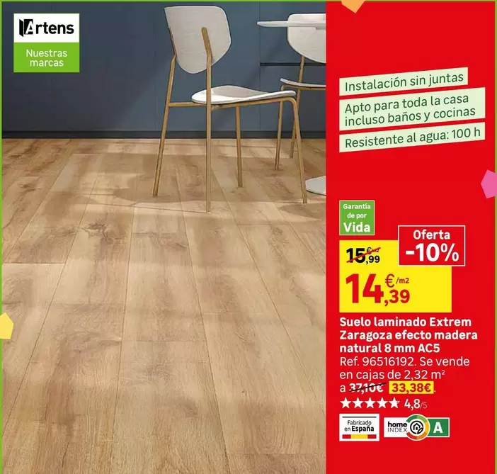 home - Suelo Laminado Extrem Zaragoza Efecto Madera Natural A Emm AC5