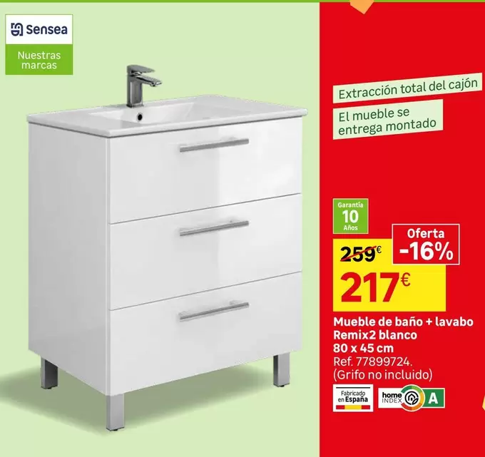 Senseo - Mueble De Baño + Lavabo Renitz Blanco