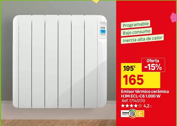 HJM - Ensior Térmico Ceramico ECL/CC 1000 W