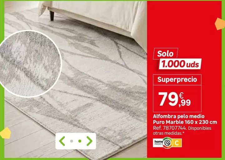Solo - Alfombra Palo Medio Puro Marable
