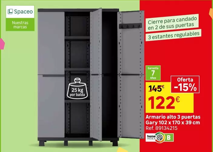 home - Armario Alto 3 Puertas GGY