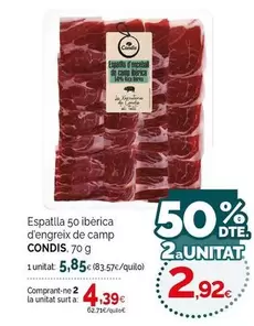 Condis - Espatlla 50 Ibèrica D'engreix De Camp