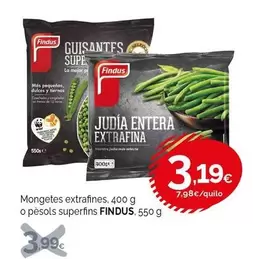 Findus - Mongetes Extrafines O Pesols Superfins