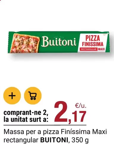 Buitoni - Massa Per A Pizza Finissima Maxi Rectangular