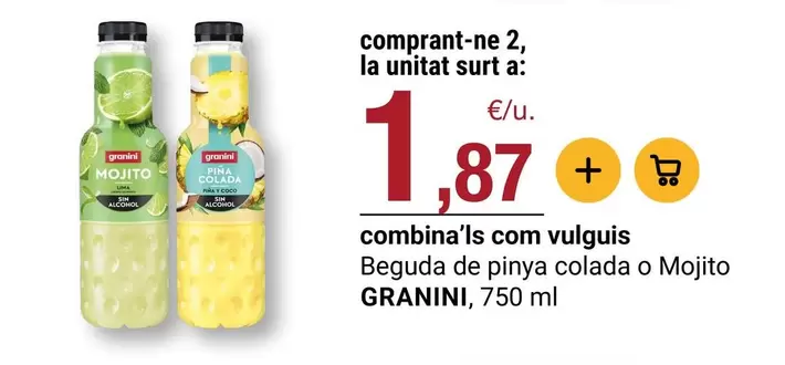 Granini - Beguda De Pinya Colada O Mojito