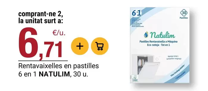 Natulim - Rentavaixelles En Pastilles