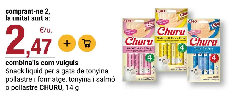 Snack - Liquid Per A Gats De Tonyina Pollastre I Formatge, Tonyina I Salmo O Pollastre