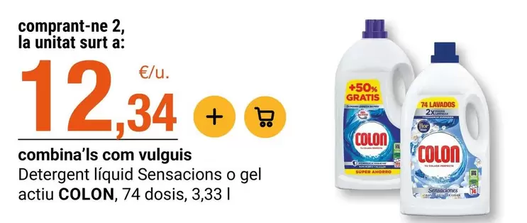Colon - Detergen Líquid Sensacions O Gel Actiu